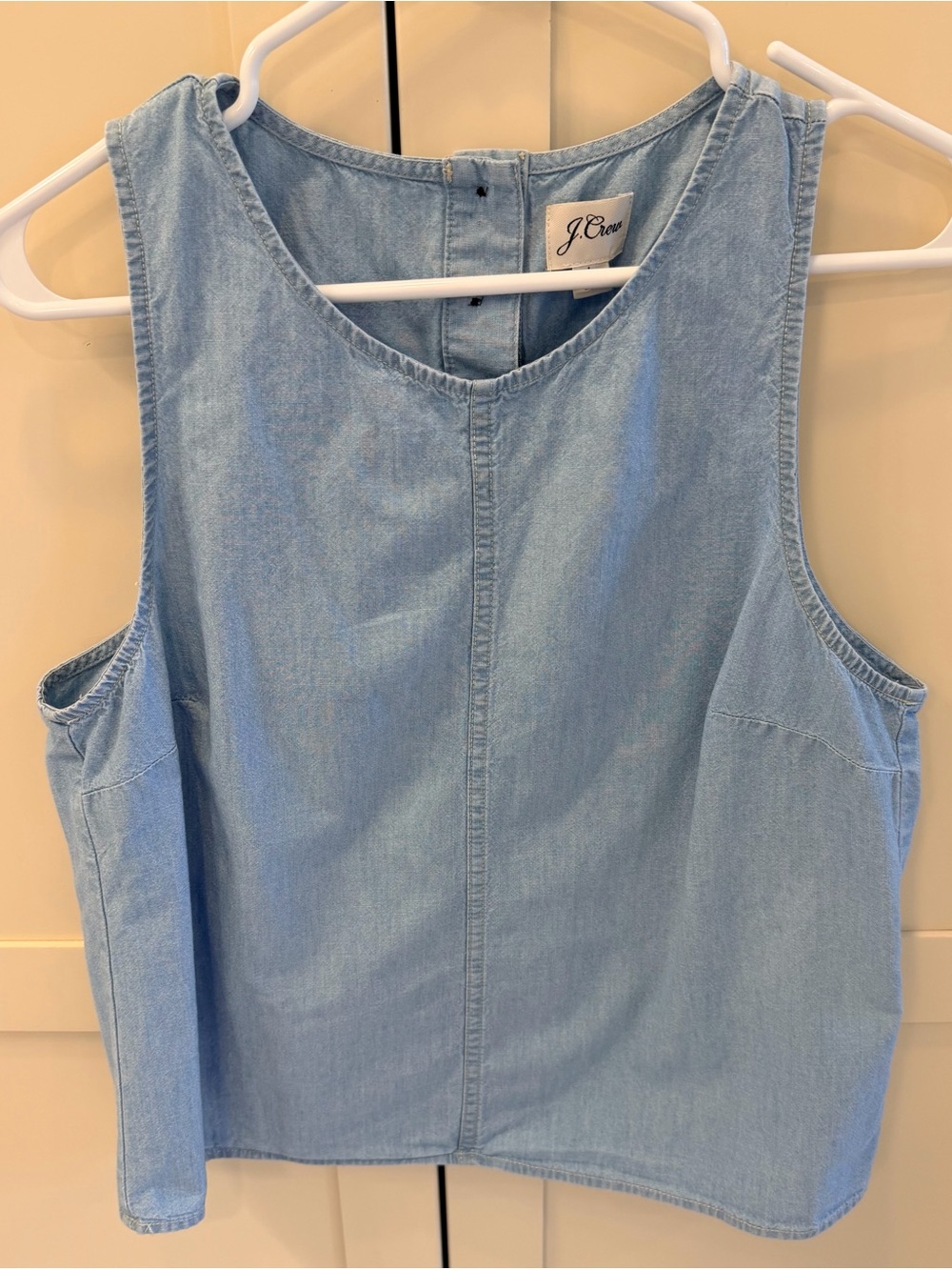 J. Crew Light Blue ChambrayTank Top